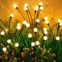 ASMAD Solar Lights Outdoor(4 Pack,32 LEDs), Solar Garden Lights, Outdoor Decorations, Firefly Light for Patio Decor, Big Bulb, Unique Gifts for Women, Gifts for Grandma