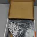 KOFANI Steel Garage Storage Hooks - 16 Pack Anti-Slip Coating, Heavy Duty Wall Mount Hooks for Hanging Bike, Ladder, Garden Tools (Black)