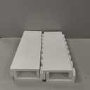 Scalloped Shelves - Set of 4 Pre-Assembled 15.6inch White Floating Nursery Book Shelves, Scalloped Book Shelf - Kids Wall Decor, Nursery Decor, Floating Shelves for Wall