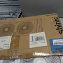 Shinic 3-Speeds Window Fan with 180+90 Rotatable Fans, Manual Reversible, Vertical Window Fan with Rigid & Accordion Expanders, Width Adjustable (21.65" to 33.27"), Ideal for Home, Kitchen, Bedroom, small window fan