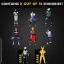 Naruto Shippuden Collectible Mini Figures 8-Pack Deluxe Box Multiple Assortments with Naruto, Sasuke, Kakashi, Itachi & More Characters (Assortment B)