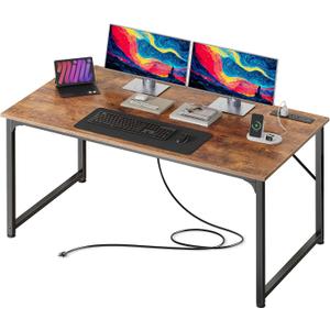 47 X 24 Inch Deep Computer Desk with Power Outlets, 47.2*23.6 inch