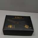 5 in 1 Hair Dryer Brush Set,Professional Negative Ionic Hot Air Styler, Air Curling Wrap Styler,Detachable Blow Dryer Brush With Auto Wrap Curlers,Hair Styling Tools For Straight/Curl/Drying/Smoothing (Champagne Gold)