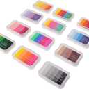 Craft Ink Stamps Pads 5 Color Craft Ink Pads Gradient Craft Ink Pads Washable Pad 8 Pcs Craft Ink Stamps Pads Set 5 Colors Gradient Multi Function Washable Pad for Finger