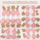 24pcs Animal Cookie Cutters Stamps Biscuit Baking Tools Embossing Cookie Molds