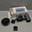 slopehill Professional Ionic Hair Dryer, Powerful 1800W Fast Drying Low Noise Blow Dryer with 2 Concentrator Nozzle 1 Diffuser Attachments for Home Salon Travel (Grey)