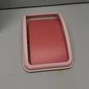 4.5 Gallon Trash Can with Swing Lid, Plastic Swing Top Trash Can (Pink)