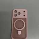 MOCCA Design for iPhone 17 Pro Case, Compatible with Magsafe [Premium Invisible Magnetic Ring Stand] [Military Drop Protection] Full Camera Guard Translucent Matte Slim Phone Cover 6.3",Pink