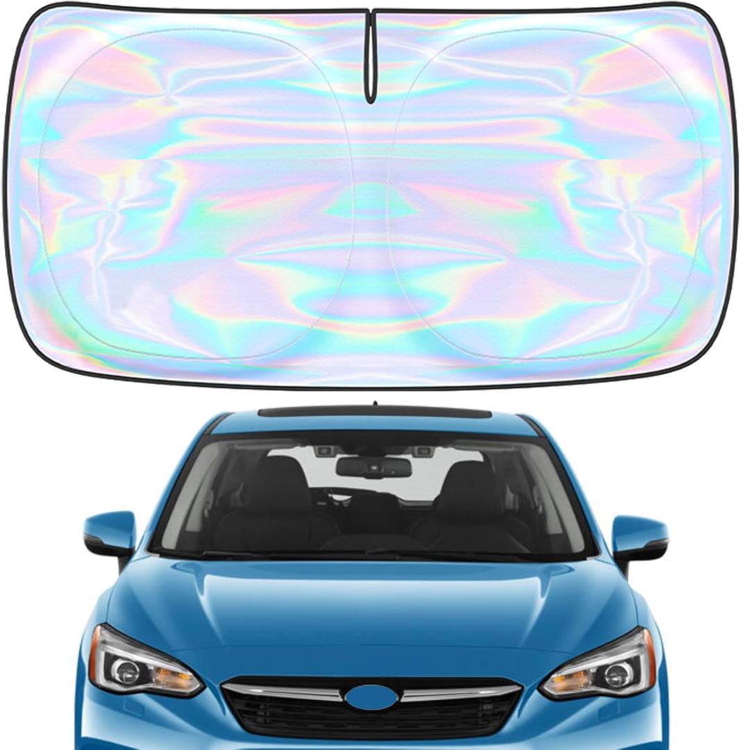 for Subaru Impreza 2015-2024 2025 Windshield Sun Shade Cover - Custom Fit Subaru Impreza Sunshade Foldable Front Window Sunshade Sun Visor Protector Block UV Rays Keep Your Car Cooler Car Accessories
