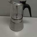 SIXAQUAE Stovetop Espresso Maker, Crystal Glass-top & Stainless Steel Espresso Moka Pot,Classic Italian coffee maker360ml