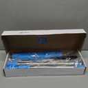 3 in 1 Carpet Rake for Pet Hair Removal, Reusable Pet Hair Remover Broom, 60'' Adjustable Long Handle Dog and Cat Hair Remover Tool Set of 3, Lint Remover Scraper for Carpets, Rugs, Mats, Couch, Car (Blue)