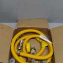 72" Flexible Gas Line Kit for Dryer, Stove, Range, Stainless Steel Gas Dryer Connector Kit, Fitting size: 1/2" FIP & 1/2" MIP & 3/4" MIP Fitting, Not Fit All Appliance