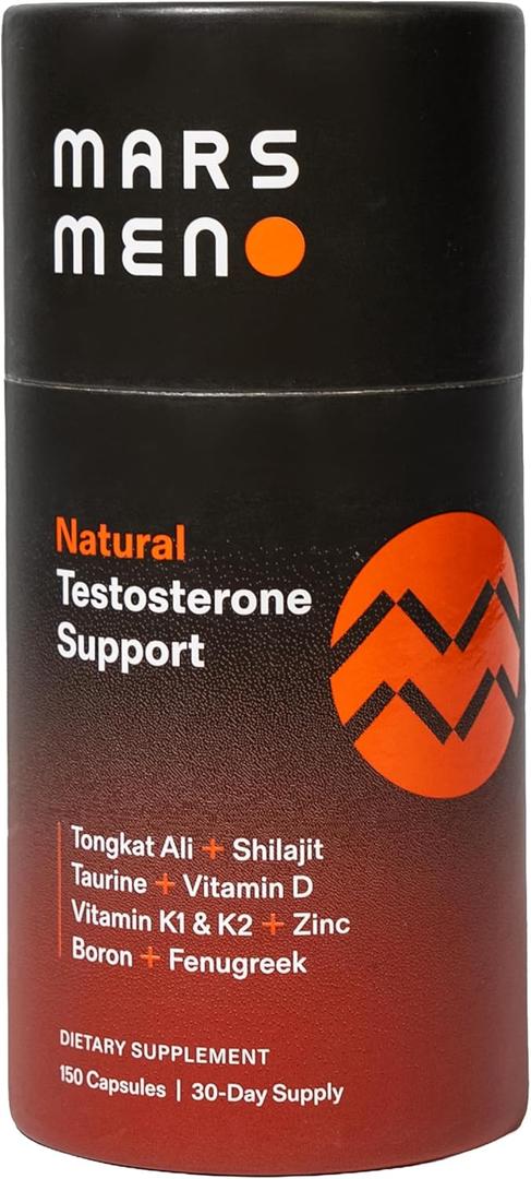 Testosterone Booster for Men - Natural Supplement Premium Tongkat Ali, Fenugreek, Shilajit & Boron - Male Support - Libido, Energy & Muscle Growth Support - 30 Servings, BB: 02/2029