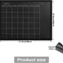 TORASO Calendar Chalkboard, 23.6 x 31.5 inches, Magnetic Surface Black Frame Chalk Board for Planning,School Timetable Memo, Hanging Board for Office, School and Home(YLHB-BK-6080)