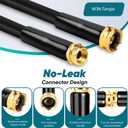 Garden Hose 100FT Non-Expanding Lightweight Flexible（Black）