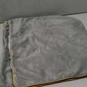 Aeckself Pack of 2 Gray Velvet Pillow Covers 18 x 18 Inch, Modern Luxury Decorative Pillowcase with Gold Trim Edge, Comfortable Soft Solid Cushion Case for Couch Bedroom Living Room (Grey)