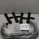 AmazeFan Parallettes Bars, High Steel Push Up Bar Strength Training For Handstands, Calisthenics Bars & Dip Bars, Calisthenic, Push Up Stands Handle for Floor Workouts Calisthenics Equipment  (12in, Black)