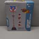 EagleStone Kids Basketball Hoop with Stand, Adjustable Height Basketball Set Toddler Toys for Boys and Girls Age 3-12, Indoor Outdoor Backyard Sport Game Gift with Sandbag for Stability