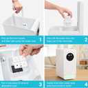 3 x Livatro 10-Pack Humidifier Replacement Filters, Mineral Absorption Pads, Exclusively for 6001 Model, Improves Humidification Efficiency by Capturing Fine Water Particles, White