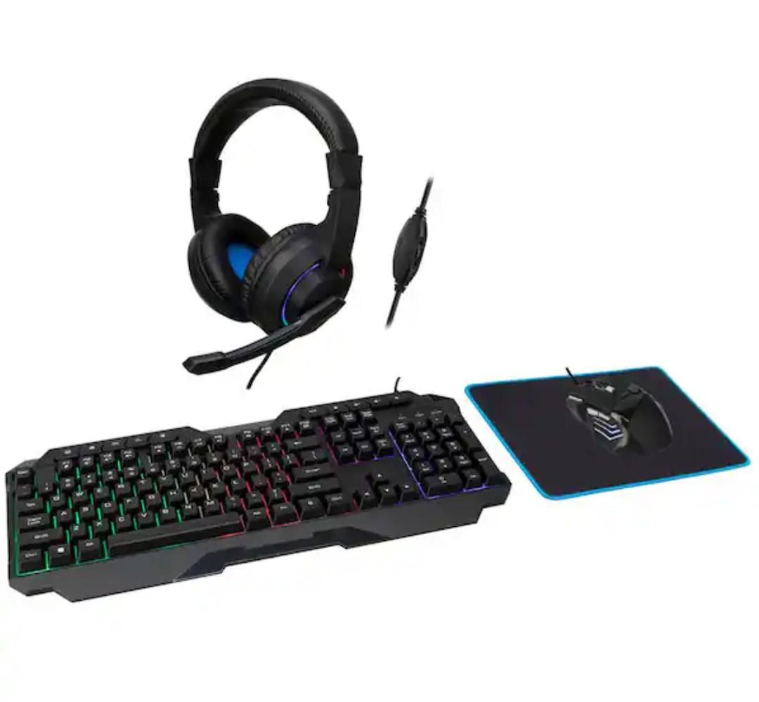 ILive Gaming Bundle Headphones, Keyboard, Mouse + Pad