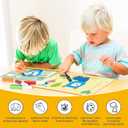 Nilez Sand Art Kits for Kids Foil Crafts Painting Bulk Peel and Stick Drawing Party Toys for Age 4-13 Girl Boy, DIY Animal Pictures with Colored Sand Mini Brush Squeeze Bottle Birthday Gift Children