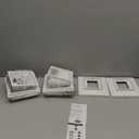 Dynaming Solar Flame Post Cap Lights Outdoor, Solar Powered White Shell Fence Post Light, Flickering Flame LED Lamps Waterproof for Garden Deck Patio, Fit 4x4, 5x5 or 6x6 Vinyl/Wooden Posts, 8 Pack