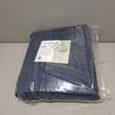 LANE LINEN 100% Cotton Sheets Queen Size  600 Thread Count Naturally Cooling Queen Bed Set, Durable Bedding for Daily Use, Luxury Sateen Finish, Snug Fit 15" Deep Pocket Fitted Sheet  Estate Blue