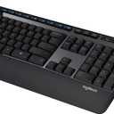 Logitech MK345 Wireless Keyboard and Mouse Combo with Palm Rest, 2.4 GHz USB Receiver, Compatible with PC, Laptop, Black
