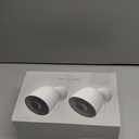 Google Nest Cam Outdoor (Wired, 2nd Gen) - 2 Pack - Security Camera with 2K Video and Gemini, Night Vision, 2-Way Audio - Works with Google Home - 2025 Model - Snow