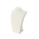 Coward Necklace Bust Stand, Necklace Holder Stand, Beige Velvet Necklace Jewelry Display Holder for Home Use or Store Shop Show (9" Hight)