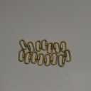 Brass Quick Links D Shape Locking Quick Chain Repair Links M5 3/16 inch Pack of 10