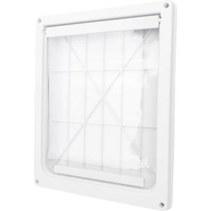 Luqeeg Large Pet Door, High Strength Plastic Dog Gate with Weatherproof Curtain, Silent Design, Fits Various Door Types, for Medium to Large Dogs, Cat, Easy to Install & Clean (L) (White) Luqeeg Large Pet Door, High Strength Plastic Dog Gate with Weatherproof Curtain, Silent Design, Fits Various Door Types, for Medium to Large Dogs, Cat, Easy to Install & Clean (L) (White)