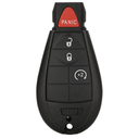 Replacement for Keyless Entry Remote Key Fob Shell Case Fit for 2013-2018 Dodge Ram 1500 2500 3500 (4-Button b) 