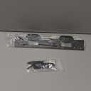 Door Strike Plate Double Opening, with Reinforced Torx/Star Screws & Bit, Reinforcement Striker for Set of Door Handle & Deadbolt(1, Matte Black)