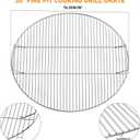 only fire Stainless Steel Cooking Grate BBQ Cladding Rod Cooking Grate for Grill, Fire Pit, 30-inch