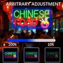 Chinese Food led Neon Sign LED Asian Food Business Neon Light Up Signs Wall Decor for Chinese Restaurant Decor (green and red)