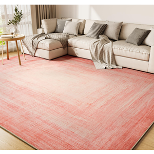 Area Rugs for Living Room, Machine Washable Non Slip Area Rug Modern Abstract Indoor Rug Carpet Ultra Soft Rugs for Bedroom Dining Room Playroom Bedside Office,Pink 9*12