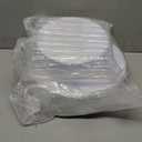 U-QE 60 Pcs White Plastic Plates for Party  Scalloped Plastic Plates Heavy Duty & Elegant  Include 30 10" Dinner & 30 7" Dessert Plate - Perfect for Party & Wedding