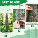 12 Pack 60" Metal Tree Trunk Protectors Heavy Duty Mesh Tree Guards Expandable Trunk Protector Guard with Zip Ties, Stakes & Gloves for Saplings, Trees, Gardens and Landscapes