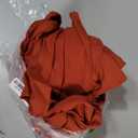 Entisn Orange Adjustable Bed Skirt for King & Cal King Size Bed - with 18 Inch Tailored Drop, Wrap Around Bed Skirts with Adjustable Elastic Belt for Easy Fitting - Wrinkle & Fade Resistant