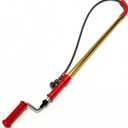 56658 K-6P 6FT Toilet Auger Snake for Use Manually or with Drill, Telescopic for Greater Reach, Heavy-Duty Toilet Auger Clog Remover Tool with Dual Bulb Head, Flexible Closet Auger with Vinyl Guard