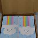 Paper Junkie 48 Pack Rainbow Cards with Envelopes for Thank You, Baby Shower, Birthday, and Kid Stationery Set (Pastel, 4x6 In Thank You Cards With Envelopes)