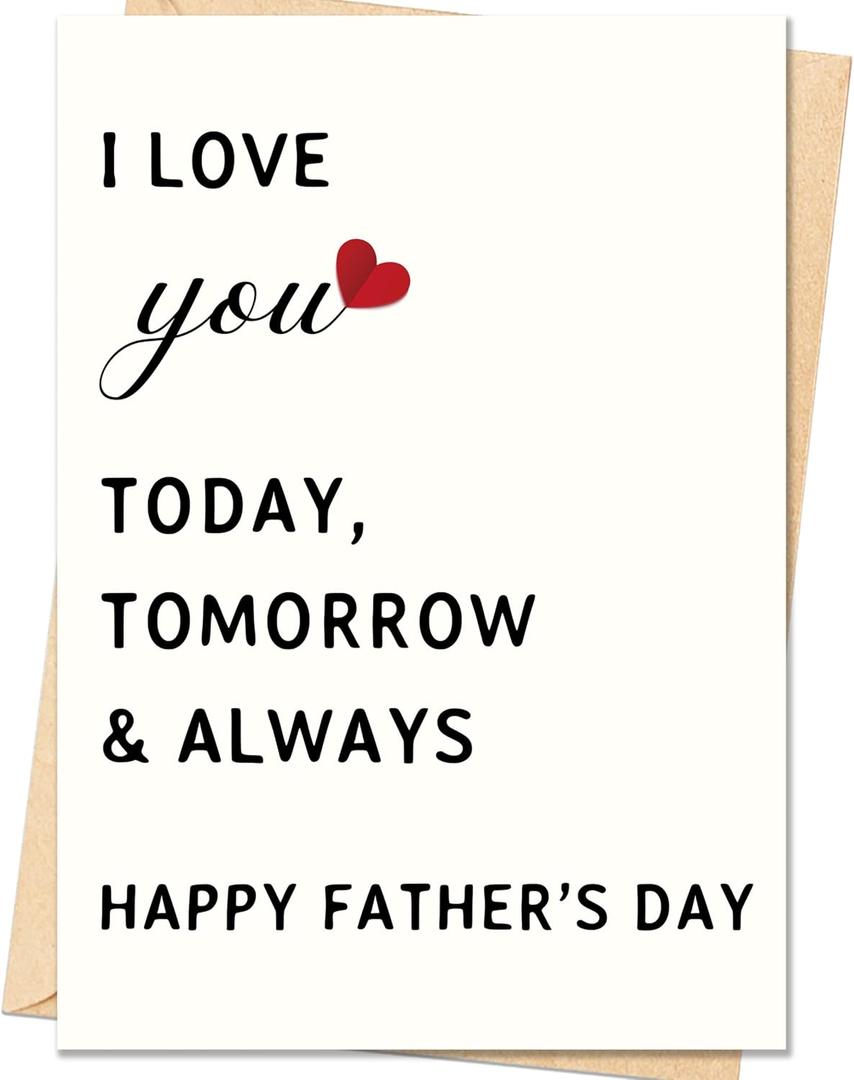 4 x IDU Fathers Day Card Gifts Decorations for Husband