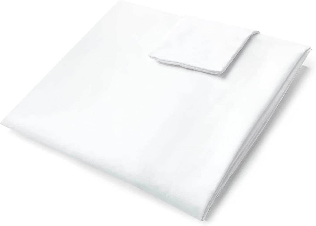 Vekkia Queen Size60"x10"x6" Bed Wedge Pillow Replacement Cover Only/Headboard Pillow Case/Mattress Wedge CoverWhite