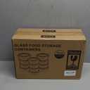 GULFLIN 12 Pack Small Glass Food Storage Containers with Lids Airtight, 13oz Leak-Proof Meal Prep Containers Set, Freezer to Microwave Safe, Dishwasher Safe