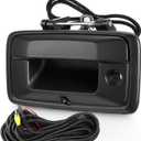 Tailgate Handle Backup Camera Fit for Chevy Silverado 2014-2018,Fit for GMC Sierra 2500HD 3500HD Canyon 2015-2018 Tailgate Reversing Rear View Park Assist Camera RCA Plug Replaces 23448681