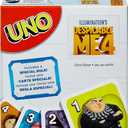 Mattel Games UNO Despicable Me 4 Card Game for Kids, Adults & Family with Deck Inspired by The Movie