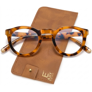 Reading Glasses Spring Hinge Stylish Readers Tortoise for Men and Women, +2.0