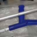 PEPE Mobility Forearm Crutches for Adults (x2 Units) Open Cuff, Adjustable Height, Aluminium, Lightweight Elbow Crutches, Made in Europe (Blue)