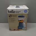 bella 10 Speed Countertop Blender, Juicer & Smoothie Maker, Fits-anywhere Kitchenware, Slim Flip & Store Design, Dishwasher Safe 48oz Capacity Pitcher & Lid, Stainless Steel Blade, 450 Watt, Surf